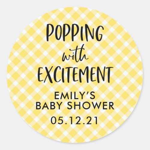 Gender Neutral Baby Shower Favor Stickers