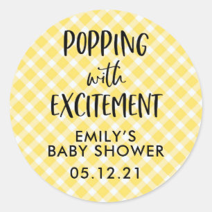 Gender Neutral Baby Shower Favor Stickers