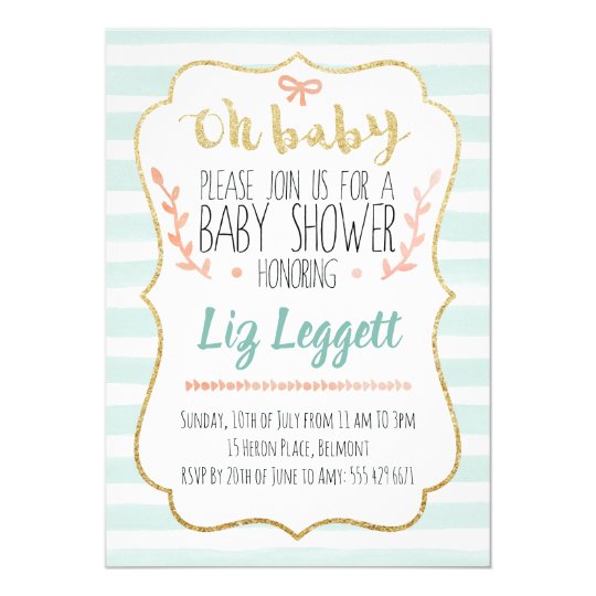 Gender Neutral Baby Shower Invitation