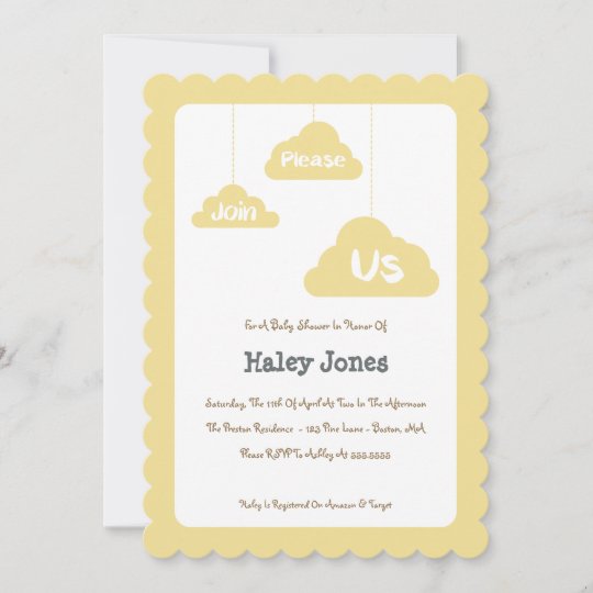 Gender Neutral Baby Shower Invitation