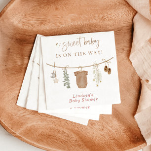 Gender Neutral Baby Shower Napkins, Gender Reveal Napkins