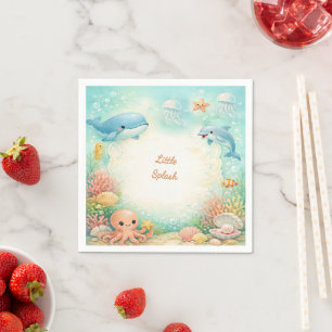Gender Neutral Baby Shower Under The Sea Party Napkins
