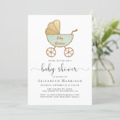 Gender Neutral Baby Shower With Virtual Option Invitation (Standing Front)