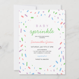 Gender Neutral Baby Sprinkle Invitation