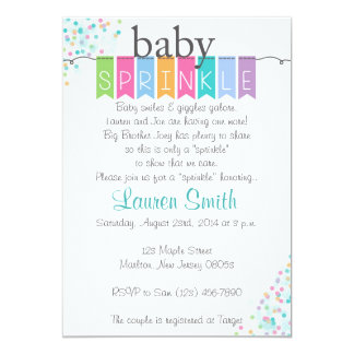Gender Neutral Baby Sprinkle Invitations