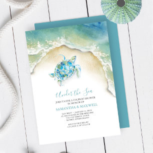 Gender Neutral Beach Baby Shower Invitations