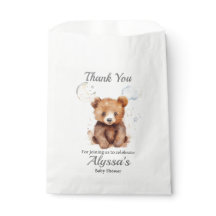 Gender Neutral Bear Thank You Favor Bags