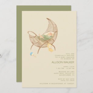 Gender Neutral Boho Baby Sprinkle Shower Invitation