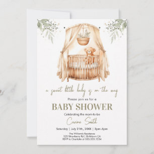 Gender Neutral Boho Greenery Baby Shower Invitation