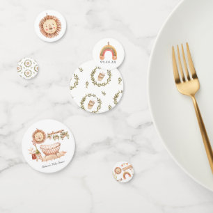 Gender Neutral Boho Nursery Baby Shower Confetti