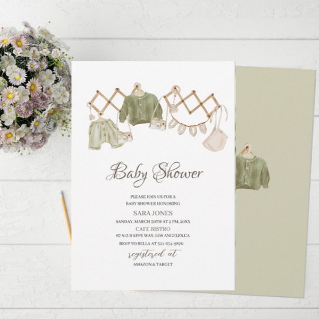 Gender Neutral Boho Nursery  Baby Shower Invitation (Creator Uploaded)