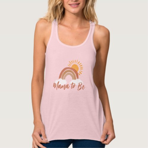 Gender Neutral Boho Rainbow Baby Shower Favor Tank Top