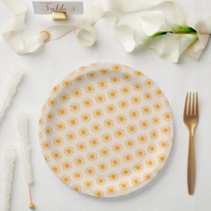 Gender Neutral Boho Sun Baby Shower Paper Plates