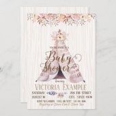Gender Neutral Boho TeePee Baby Shower Invitations (Front/Back)