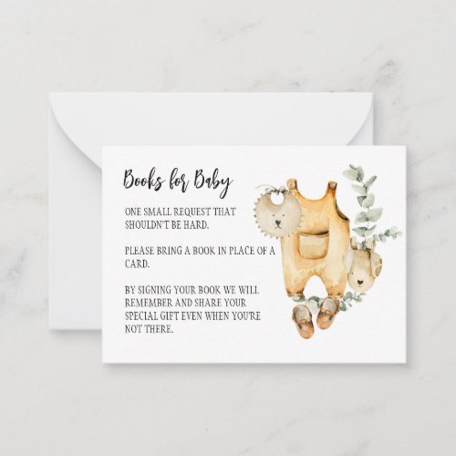 Gender Neutral Boho Theme Books for Baby Note Card