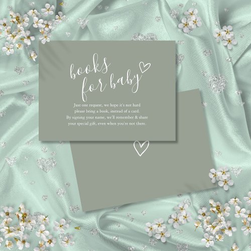 Gender Neutral Book Request Baby Shower Enclosure Card