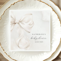 Gender Neutral Bow Baby Shower