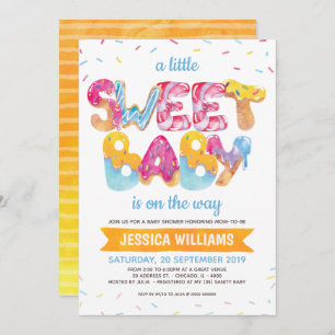 Gender Neutral Candyland Sprinkles Baby Shower Thank You Card