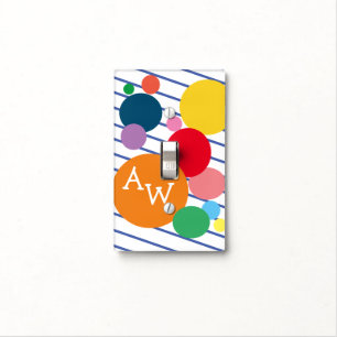 Gender Neutral Child Geometric Shapes Colorful Light Switch Cover