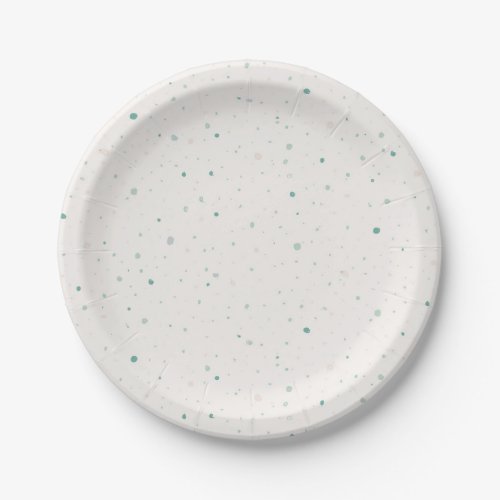 Gender neutral dots _ dino egg paper plates