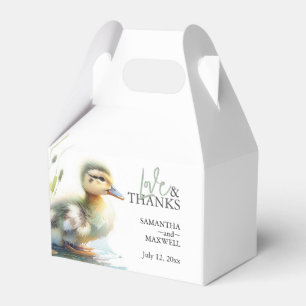 Gender Neutral Duck Baby Shower Favor Boxes