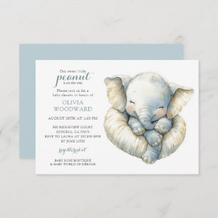 Gender Neutral Elephant Baby Shower Invitation