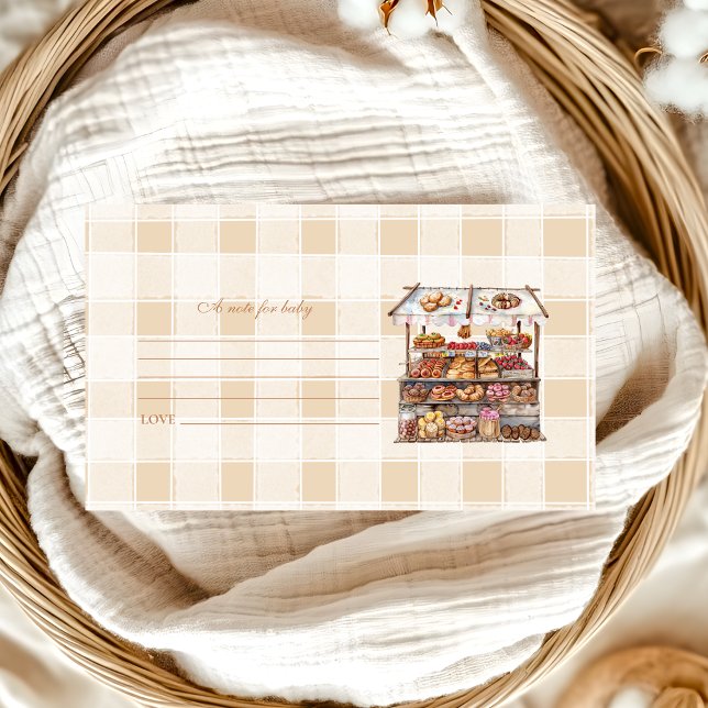 Gender Neutral Farmers Market  Note for Baby Enclosure Card (Creator Uploaded)