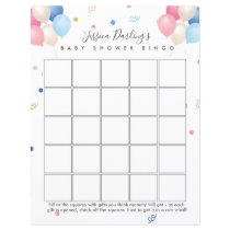 Gender neutral | gender reveal Baby Shower bingo