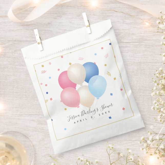 Gender neutral | gender reveal Baby Shower Favor Bag (Clipped)