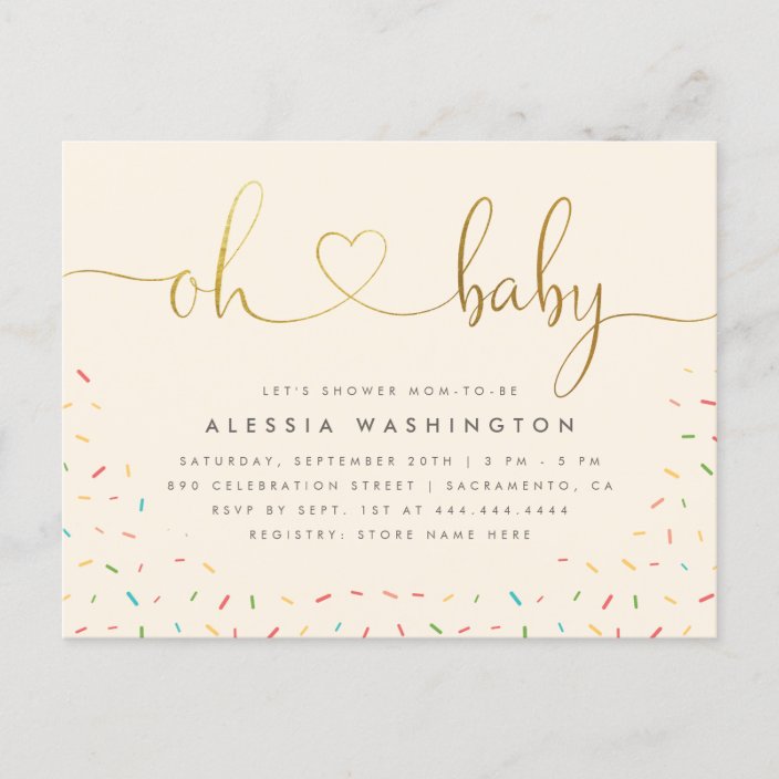 handwritten baby shower invitations