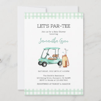 Gender Neutral Golf Baby Shower Invitation