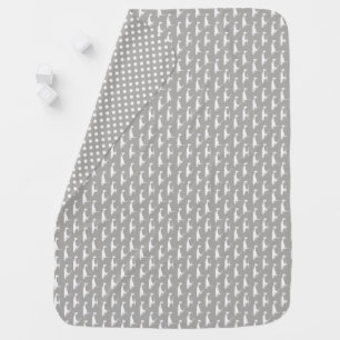 Gender Neutral Gray MV-22 Osprey Pattern Baby Blanket