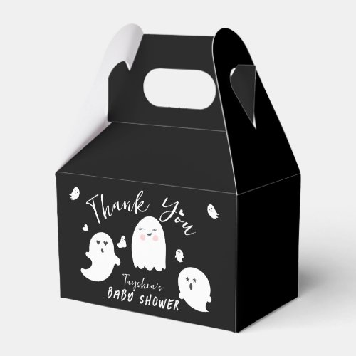 Gender Neutral Halloween Ghost Baby Shower Favor Boxes