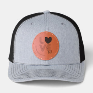 Gender Neutral High School Tennis Team Custom Leather Patch Hat
