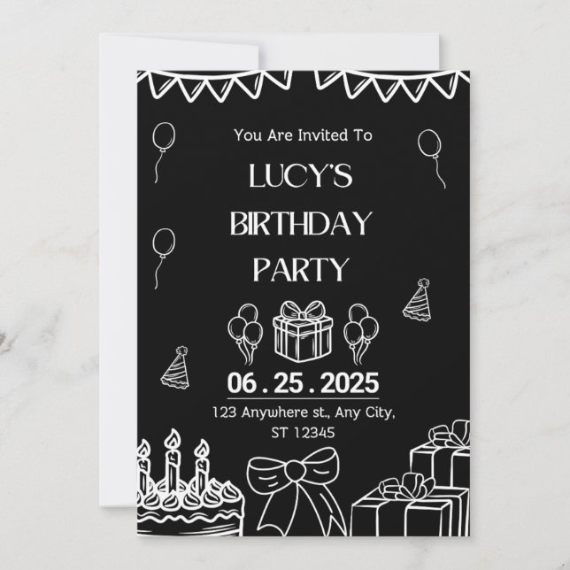 Gender Neutral Invitations  (Front)