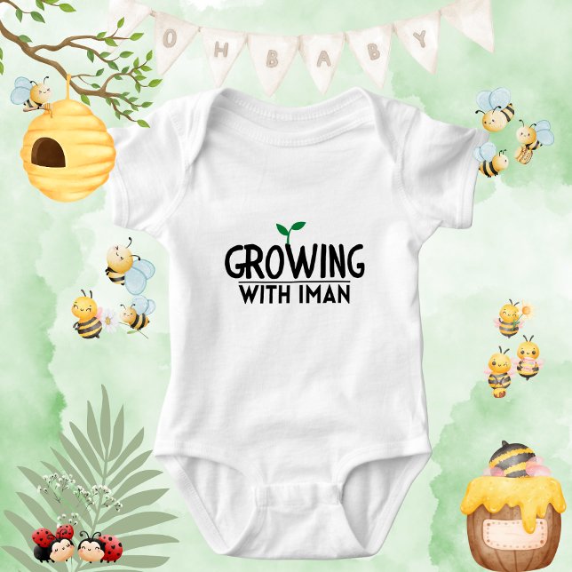Gender Neutral Islamic Quote Slogan Boy Girl Baby Bodysuit (Creator Uploaded)
