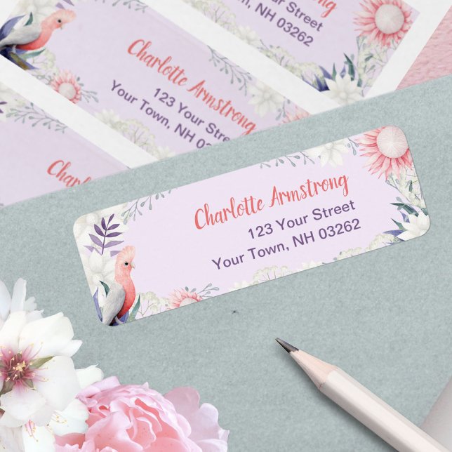 Gender Neutral Lavender Baby Shower Return Address Label (Enchanted Lavender Baby Shower Return Address Label ©Susanne Sachers - Sunny Mind 🌞)