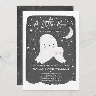 Gender Neutral Little Boo Ghost Baby Shower Invitation