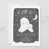 Gender Neutral Little Boo Ghost Baby Shower Invitation (Front)