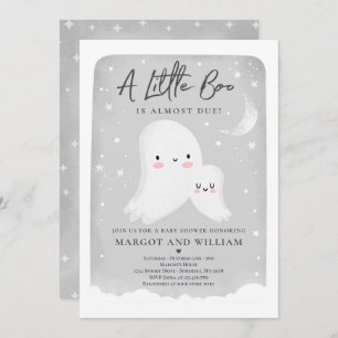 Gender Neutral Little Boo Ghost Baby Shower Invitation
