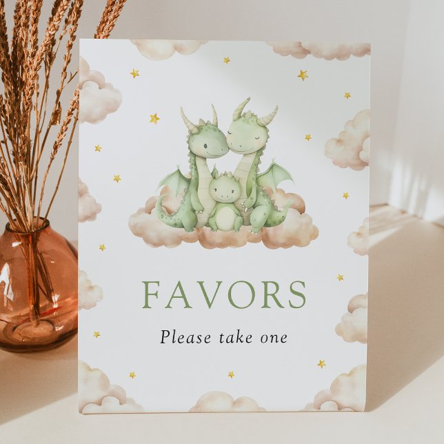 Gender Neutral Little Dragon Favors Pedestal Sign (Creator Uploaded)