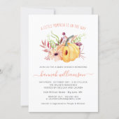 Gender Neutral Little Pumpkin Autumn Baby Shower Invitation (Front)