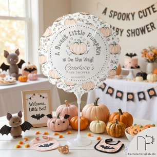 Gender Neutral Little Pumpkin Fall Baby Shower Balloon