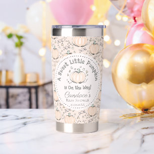 Gender Neutral Little Pumpkin Fall Baby Shower Insulated Tumbler