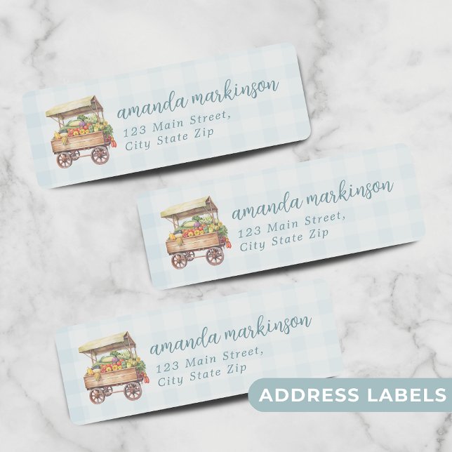 Gender Neutral Locally Grown Baby Shower Address Label (Creator Uploaded)