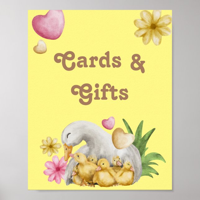 Gender Neutral Mommy and Baby Cute Card & Gifts  Poster (Front)