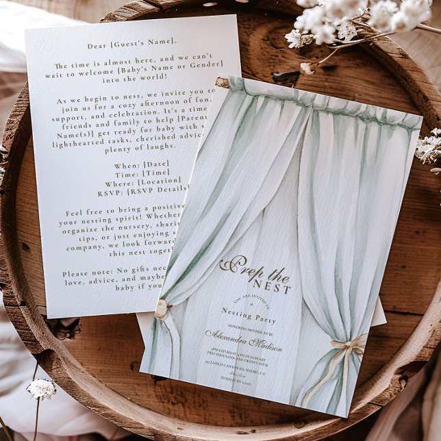 Gender Neutral Nesting Party Baby Shower Invitation (Creator Uploaded)