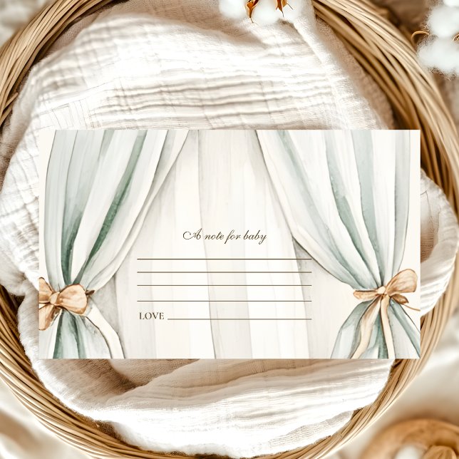 Gender Neutral Nesting Party Note for Baby Enclosure Card (Creator Uploaded)