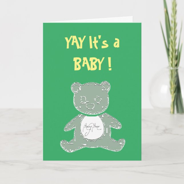 Gender Neutral New Born Greeting card (Front)