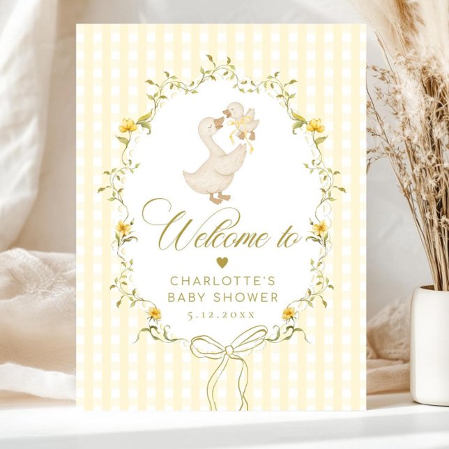 Gender Neutral New Silly Goose Baby Shower Sign (Creator Uploaded)